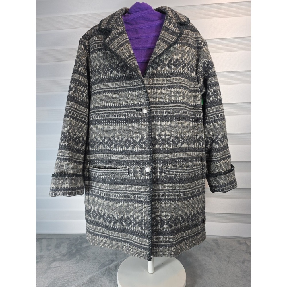 Vintage Women's Woolrich Western‎ Wool Coat size S Made In The USA Cabincore